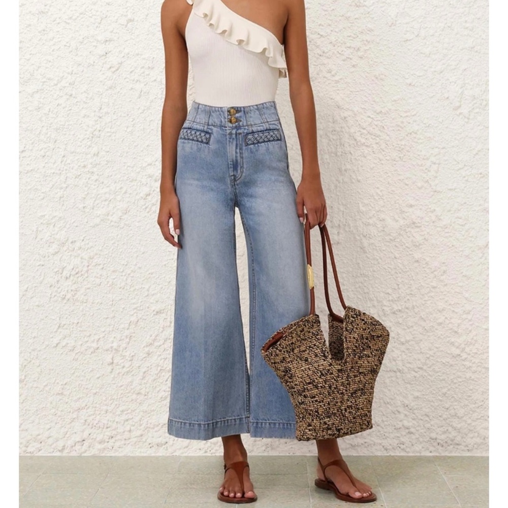 Zimmerman Lucky Cropped Flare Jeans